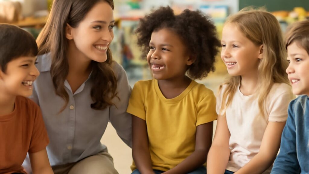 Emergent Bilingual students: a teacher supporting young learners in a Texas classroom